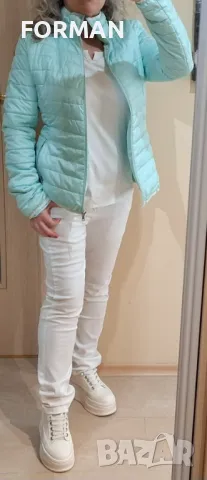 Преходно яке в цвят мента , снимка 2 - Якета - 49592426
