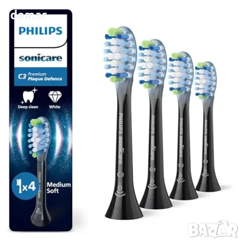 Philips Sonicare C3 Premium Plaque Defence – резервни глави за електрическа четка, 4 бр. HX9044/88, снимка 2 - Други - 55850034