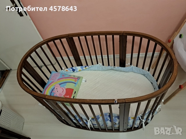 Трансвомираща се кошара от бук., снимка 4 - Бебешки легла и матраци - 52666113