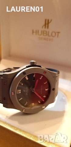 Нов мъжки Hublot , снимка 4 - Луксозни - 53106621