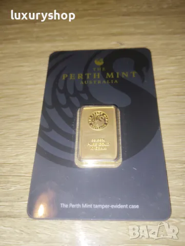БЕЗПЛАНА ДОСТАВКА! Златно кюлче 10 грама Perth Mint, снимка 13 - Други ценни предмети - 49768037