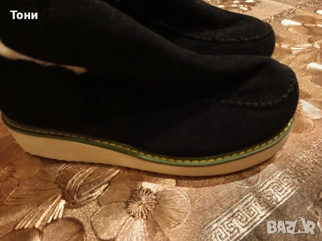 Нови Дамски Зимни Боти Изцяло от Натурален Велур 38 , снимка 3 - Дамски боти - 53488974