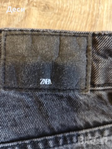 дънки с висока талия на Zara, снимка 3 - Дънки - 49338431