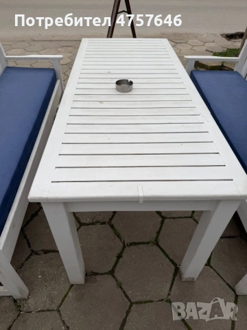 Дървен сет с възглавници, снимка 2 - Други стоки за дома - 53746047