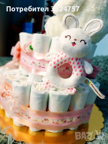 Ръчно изработени Торти от памперси, снимка 3 - Други - 52174256