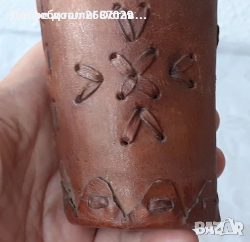 Няколко: кожена чаша с маркировка, барбут, за колекция, кожени чаши, снимка 16 - Други - 37570855