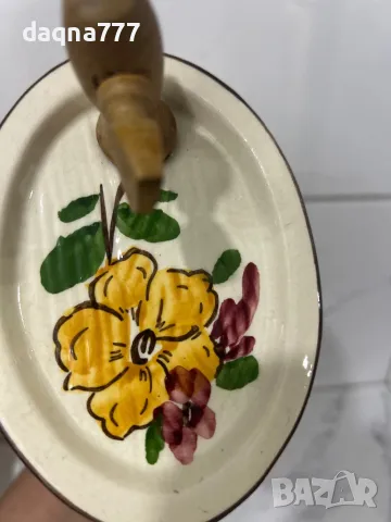 Ръчно Handarbeit Порцеланово буре за уиски  Германия от 70-те години , снимка 7 - Антикварни и старинни предмети - 49526280