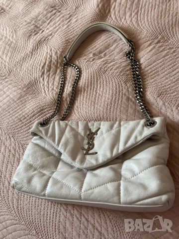 YSL естествена кожа чанта, снимка 6 - Чанти - 52374847