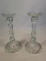 два стъклени свещника  6/3, снимка 1