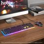 HOCO Светеща клавиатура и мишка GM11 Гейминг комплект Terrific Glowing, RGB, снимка 2