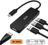 Нов хъб USB Type-C HDMI 4K адаптер с USB 3.0 и 2x USB 2.0, снимка 1