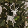 Коледни играчки за елха „Winter White Elegance“ – луксозни висящи декорации с натурален завършек и с, снимка 8