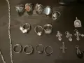 Винтидж, сребърни бижута, различни, снимка 7