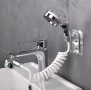 Душ за мивка с гъвкав маркуч със стенно окачване и накрайник за кран., снимка 1 - Душове - 42023959