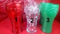 Новогодишни разноцветни чаши на кока кола, мат, снимка 2