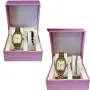 Елегантен подаръчен комплект за дами - Часовник с нежна гривна, снимка 5