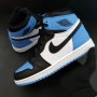 Nike Air Jordan 1 High UNC Toe Blue Нови Оригинални Обувки Маратонки Размер 43 Номер 27.5см Стелка , снимка 2