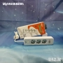 Разклонител+защита от пренапрежение, 3/4 /5 гнезда, 2 USB, 1Type-C, 2500W, бял, 1,5 м, снимка 3