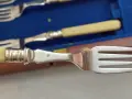 Посребрени прибори с дървена кутия, снимка 11