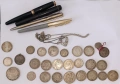 Монети. Писалки. Часовник. Обща цена., снимка 1