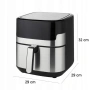 Смарт Еърфрайър , 2200W, XXL 6.5л, Wi-Fi Tuya App, 10 Програми, Неръждаема стомана, снимка 8