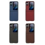 OPPO Find N2 Flip Carbon Fiber Кожен Калъф, снимка 2