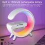 Настолна лампа YumCute с безжично зарядно устройство, Bluetooth високоговорител, G11 околна светлина, снимка 5