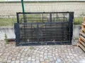 Масивна метална двукрила гаражна врата със стъкла - Ш 204см х В 209см, демонтирана, снимка 2