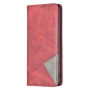 Honor X7b Rhombus Texture Magnetic Wallet Кожен Калъф и Протектор, снимка 2