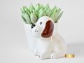 Керамична кашпа с куче / Подарък за любителка на кучета / Кашпа за цветя с форма на куче, снимка 10