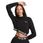 Дамска блуза Nike NSW AIR FLC TOP BLACK, снимка 1