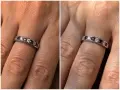 Златен пръстен с диаманти и рубини 14 k 585 gold diamonds rubies, снимка 10