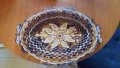 Декоративна дървена купа или чиния ръчно направена 38см / 27см, снимка 14