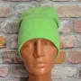 Нова зимна шапка рипс с подгъв в зелен цвят, снимка 2