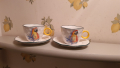 Royal Family–Авторска Италианска Керамика, Сервиз 6 чашки+6 чинийки., снимка 6
