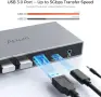 Alxum HDMI KVM превключвател с аудио порт за 2 компютъра и 2 монитора, снимка 5