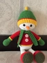 Коледна играчка плетен снежен човек, снимка 2