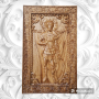 Дърворезбована икона Св. Тодор, снимка 1 - Икони - 44624342
