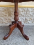 Прекрасна антикварна дървена маса резба интарзия , снимка 6