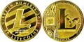 25 Лайткойн монета / 25 Litecoin ( LTC ) - Златист, снимка 3