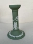 Порцеланов свещник Wedgwood Green Jasper., снимка 1