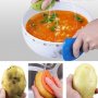 Универсална ръкохватка за бързо почистване на плодове и зеленчуци, 10х12см, снимка 2