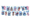 Стич stitch и Лило Lilo Парти Гирлянд Банер Флаг декор картонен happy birthday