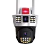 Тройна PTZ Wi-Fi камера за наблюдение 10 Mpx IP IR 3D Панорамна камера, снимка 4