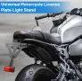 Държач на регистрационен номер за мотоциклет, регулируем, с LED осветление и рефлектор, снимка 6