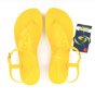 Жълти дамски силиконови равни сандали Beppi