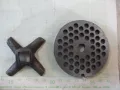 Решетка и нож от машинка за мелене на месо - 1, снимка 1