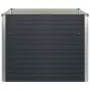 vidaXL Повдигната леха, антрацит, 100x100x77 см, поцинкована стомана, снимка 7