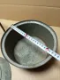 Комплект Соц Стари Ръчно Ковани Медна Тенджера С Саджек Пиростия За Огнище Номер 9., снимка 11