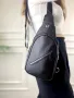 Стилна и практична черна унисекс чанта през рамо, снимка 4